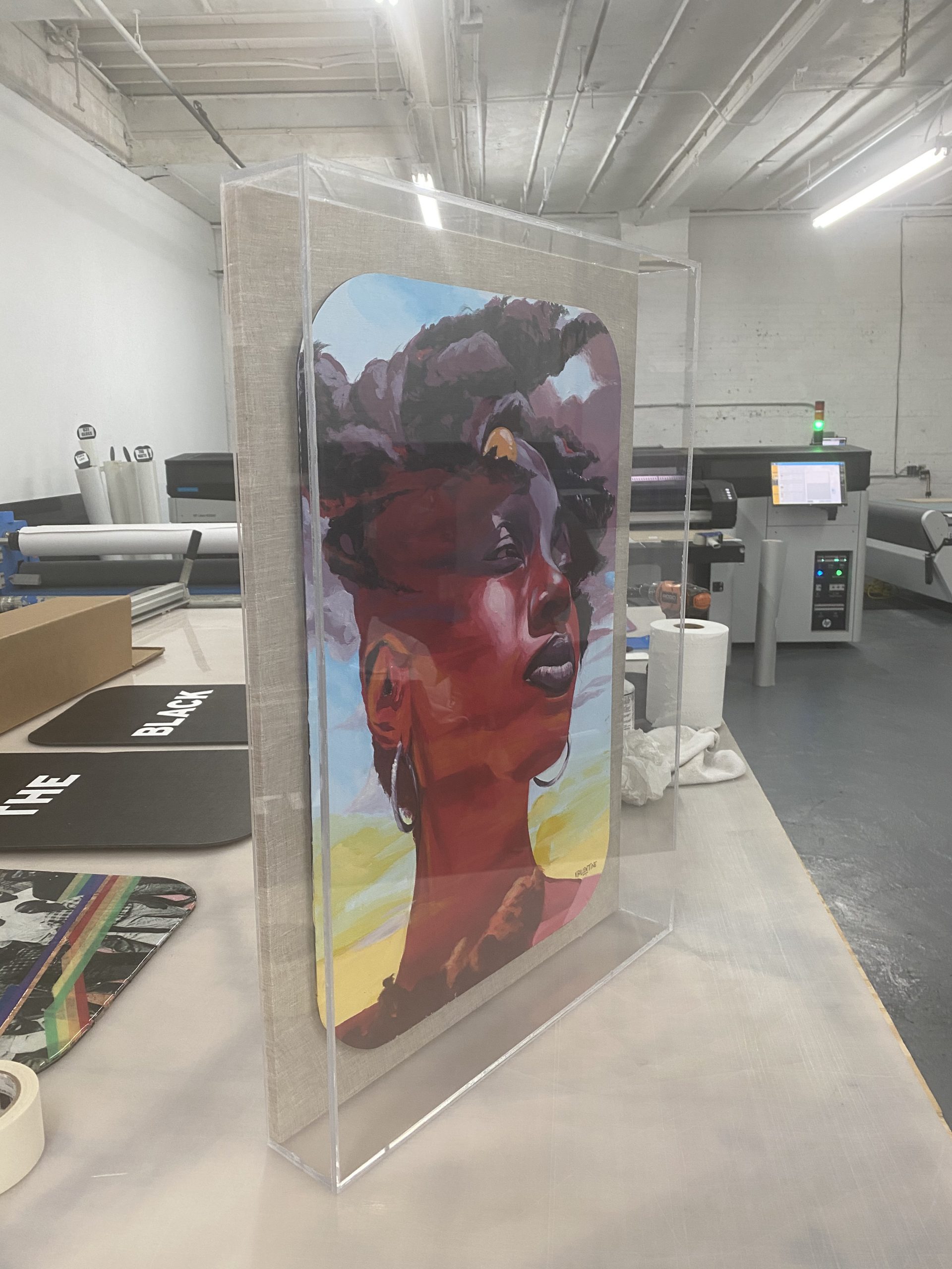 Custom made acrylic frame - acrylic showcase